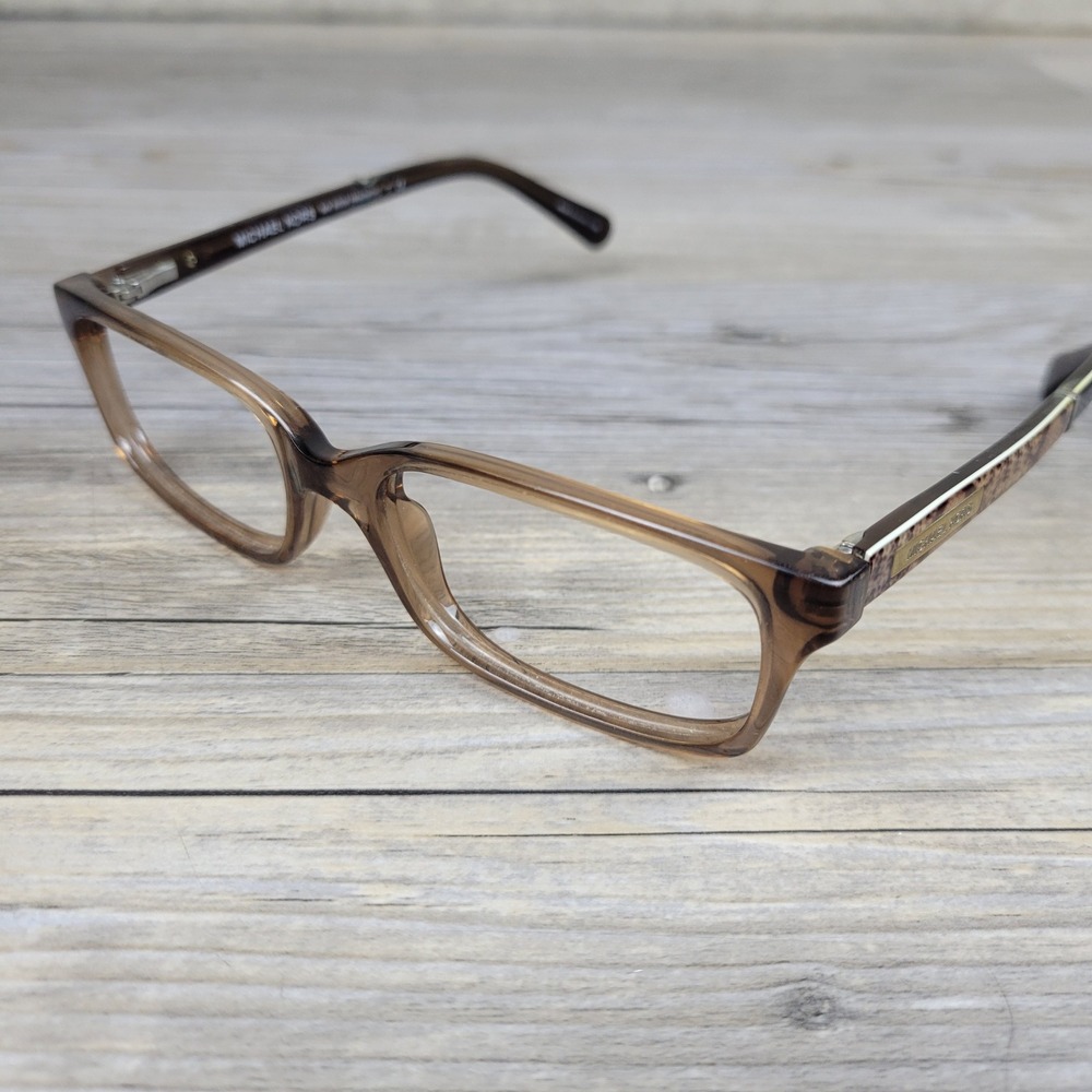 Michael Kors Eyeglasses MK 8006 Medellin 3011 Brown Snakeskin Frames Only 52mm